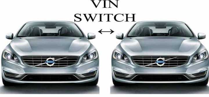 how to switch VIN numbers on a car