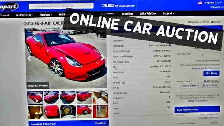 how do online car auctions work